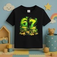 Six Seven Meme 67 St Patricks Day Shamrock Toddler T-Shirt thumb 3