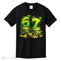 Six Seven Meme 67 St Patricks Day Shamrock Kids T-Shirt thumb 0