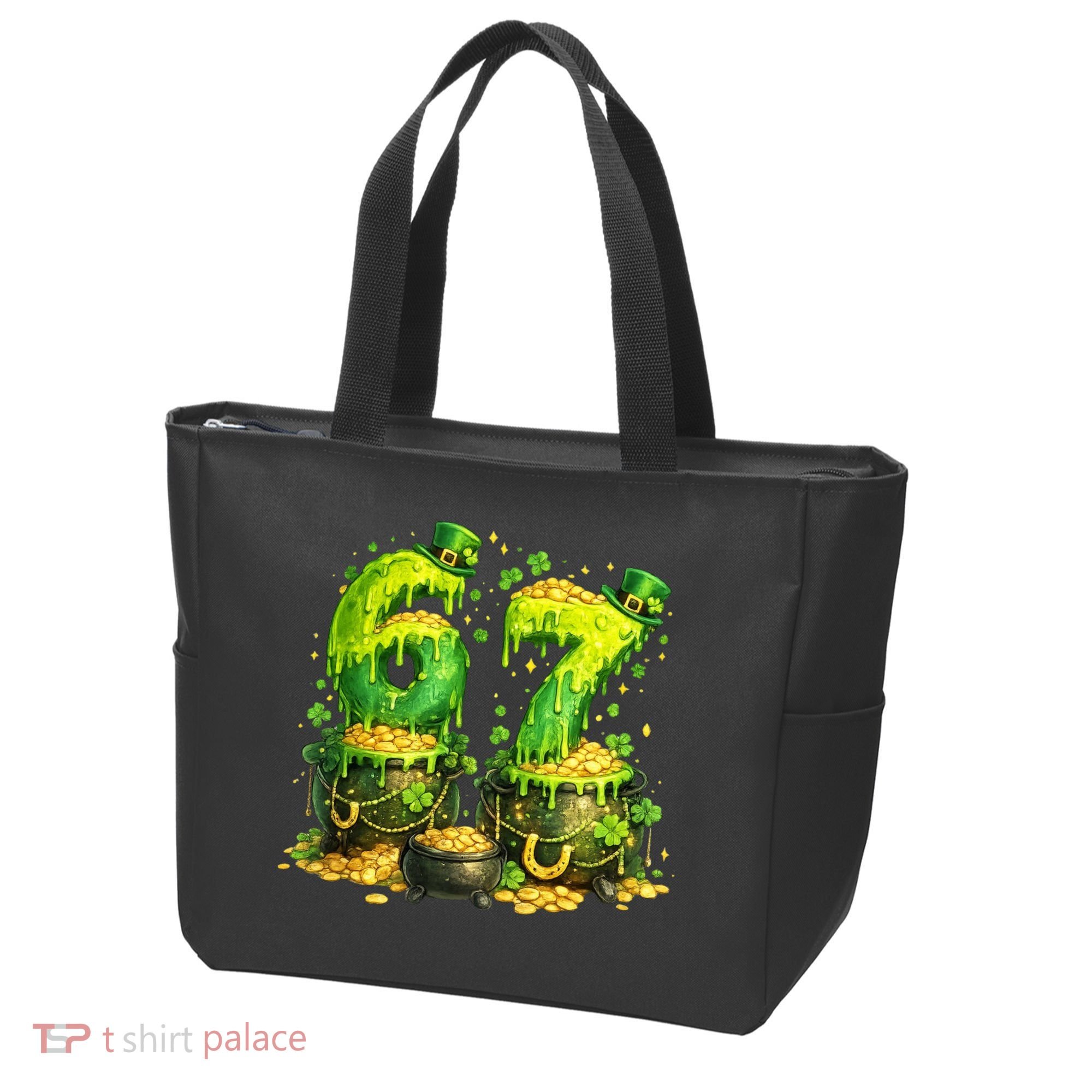Six Seven Meme 67 St Patricks Day Shamrock Tote Bag