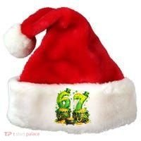 Six Seven Meme 67 St Patricks Day Shamrock Santa Hat thumb 0