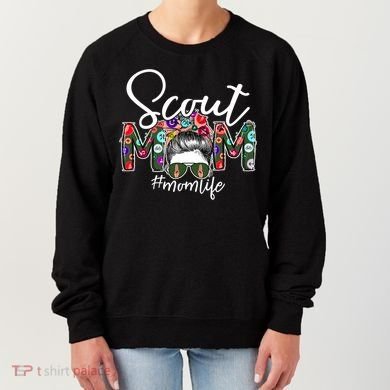 Scouting Scout Mom Life Messy Bun Hair Women's Sweatshirt