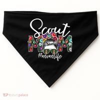 Scouting Scout Mom Life Messy Bun Hair USA-Made Doggie Bandana thumb 0