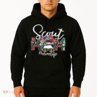 Scouting Scout Mom Life Messy Bun Hair Hoodie thumb 2