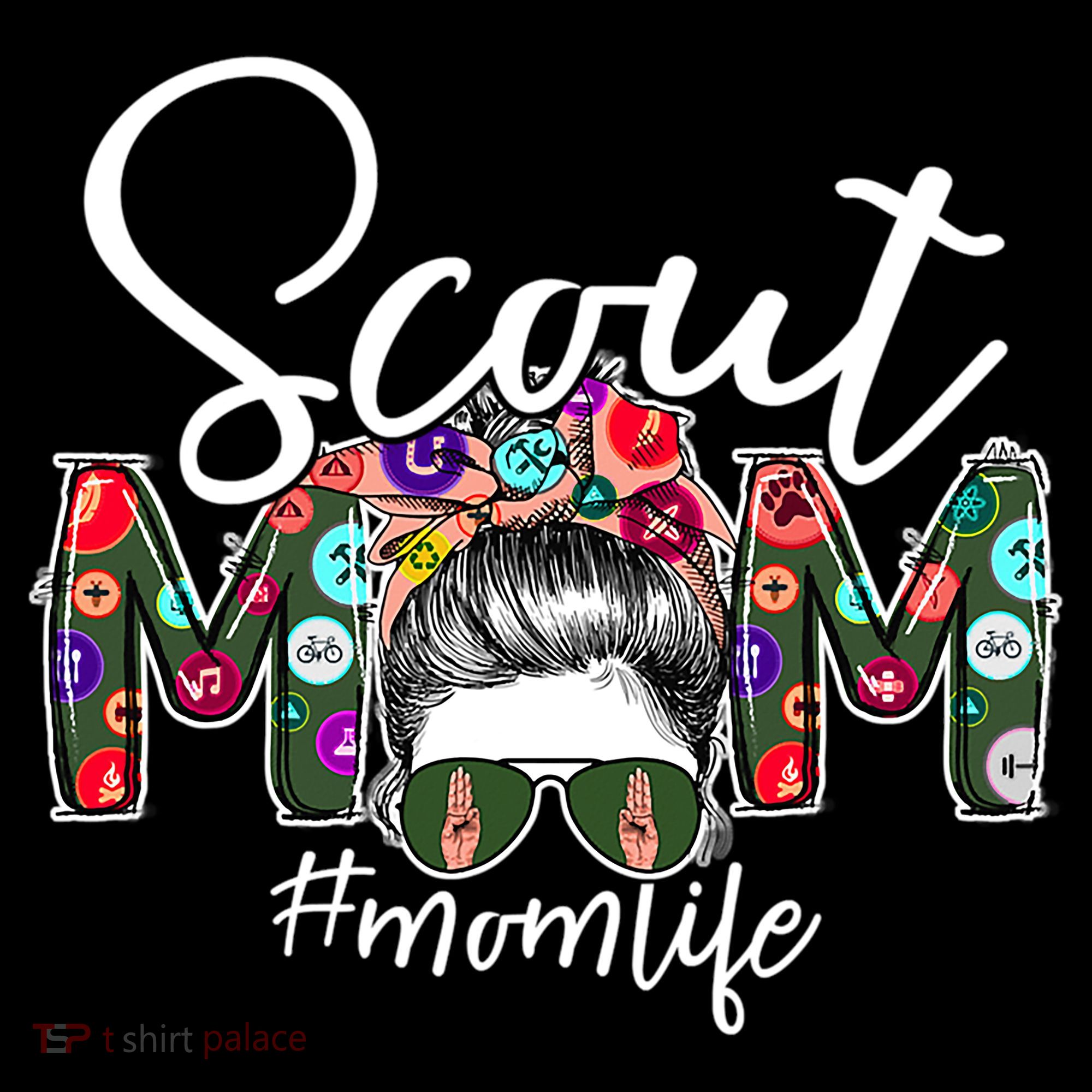 Scouting Scout Mom Life Messy Bun Hair Coffee Mug