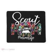 Scouting Scout Mom Life Messy Bun Hair Mousepad thumb 0