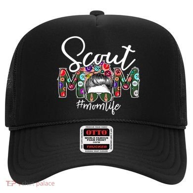 Scouting Scout Mom Life Messy Bun Hair Hat