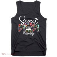 Scouting Scout Mom Life Messy Bun Hair Tank Top thumb 0
