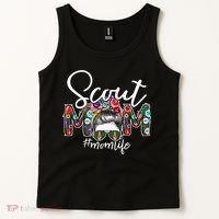 Scouting Scout Mom Life Messy Bun Hair Tank Top thumb 2