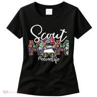Scouting Scout Mom Life Messy Bun Hair Women's T-Shirt thumb 0