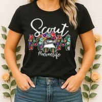 Scouting Scout Mom Life Messy Bun Hair Women's T-Shirt thumb 2