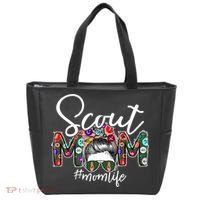 Scouting Scout Mom Life Messy Bun Hair Tote Bag thumb 0