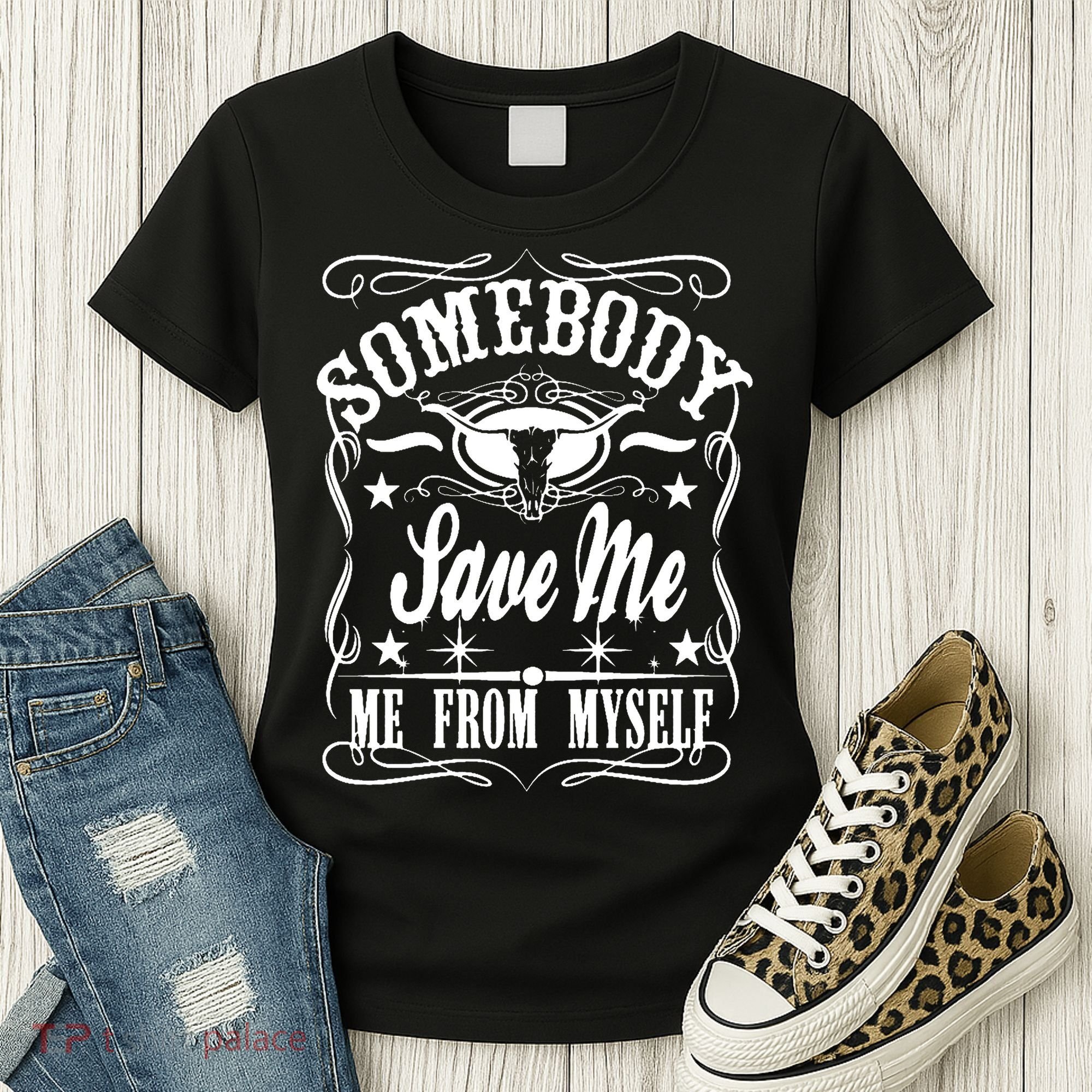 Somebody Save Me From Myself Country Music Women's T-Shirt
