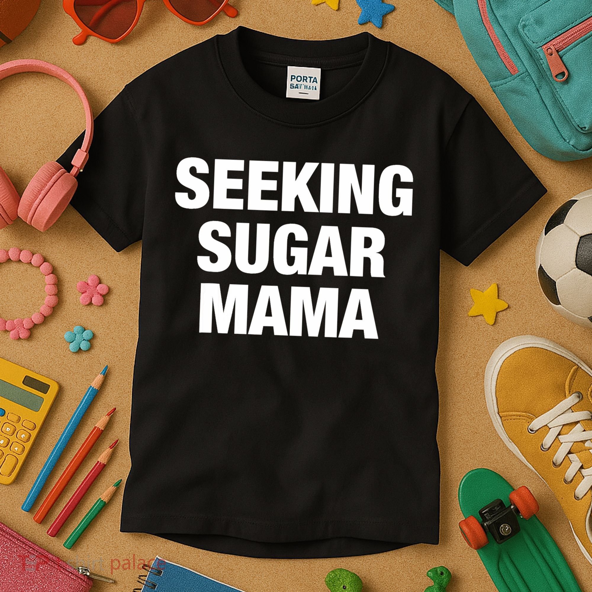 Seeking Sugar Mama Mother's Day Funny Kids T-Shirt