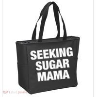 Seeking Sugar Mama Mother's Day Funny Tote Bag thumb 2
