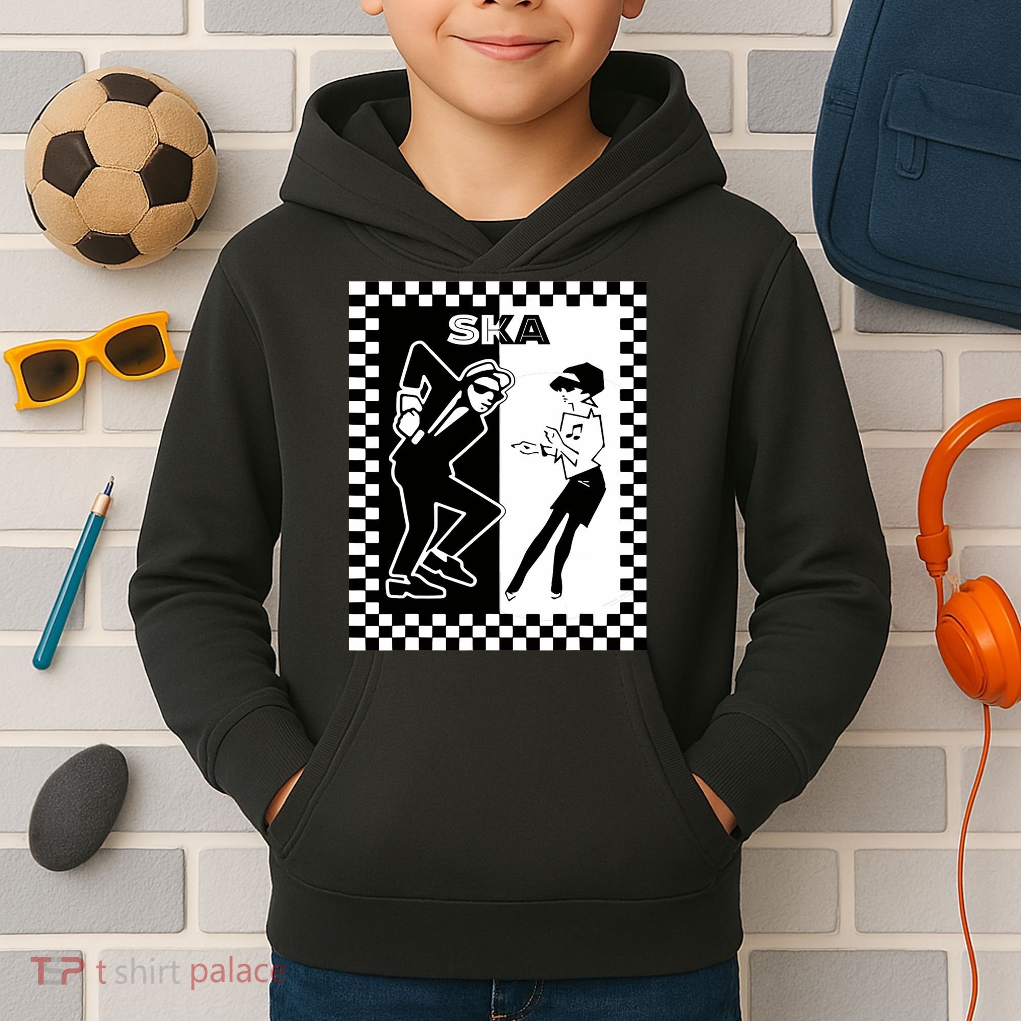 Ska Ska Music Clothing Ska Reggae Kids Hoodie