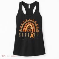 Support Squad Multiple Sclerosis Awareness Leopard Orange Women's Tank Top thumb 0