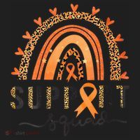 Support Squad Multiple Sclerosis Awareness Leopard Orange Golf Towel thumb 3