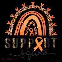 Support Squad Multiple Sclerosis Awareness Leopard Orange Women's Long Sleeve Shirt thumb 2