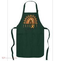 Support Squad Multiple Sclerosis Awareness Leopard Orange Apron thumb 0