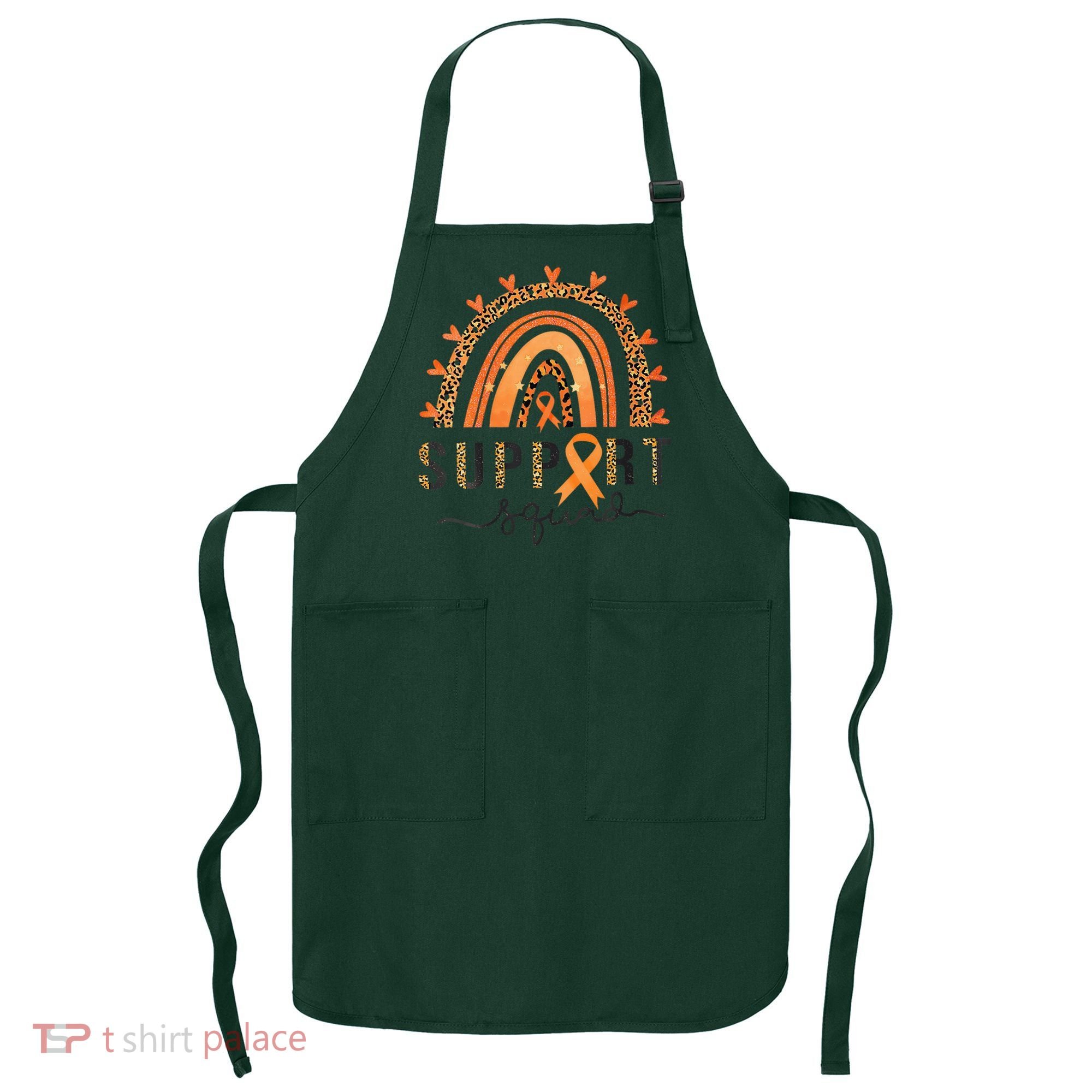 Support Squad Multiple Sclerosis Awareness Leopard Orange Apron