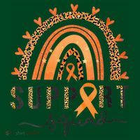 Support Squad Multiple Sclerosis Awareness Leopard Orange Pajama Set thumb 2