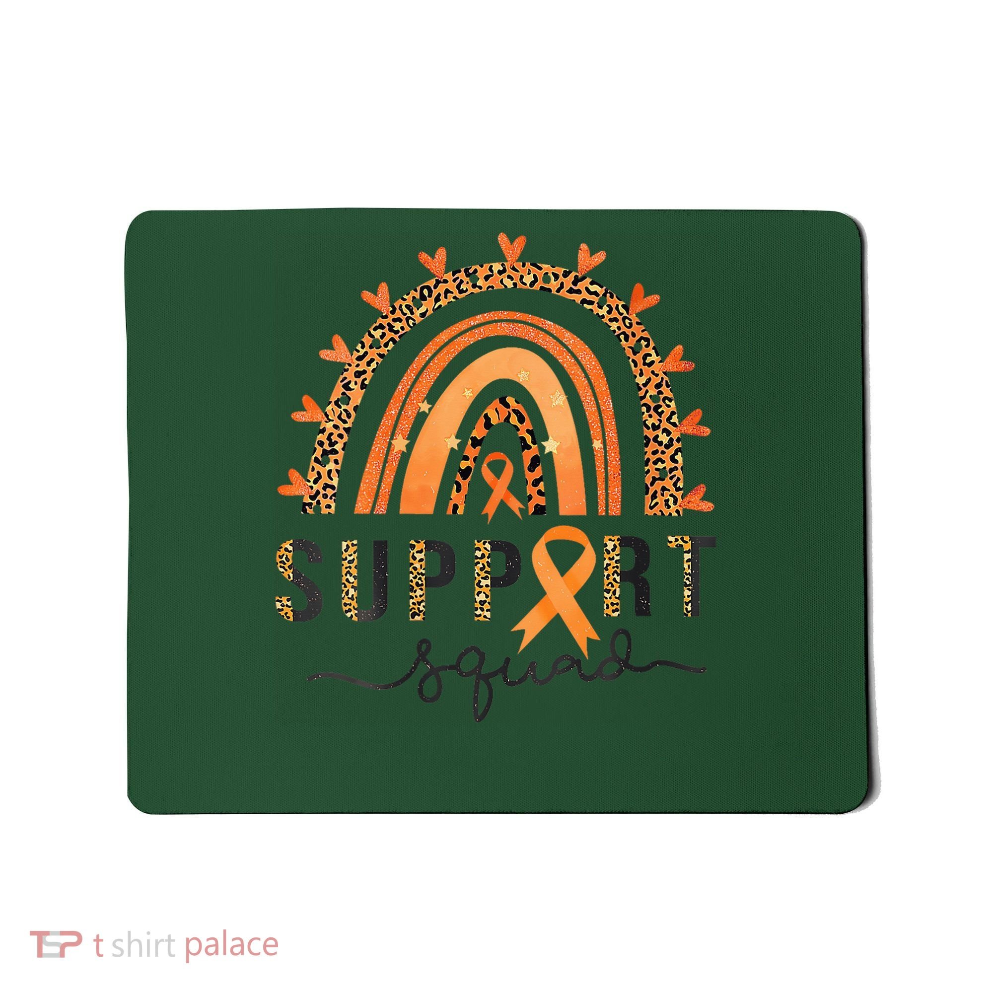 Support Squad Multiple Sclerosis Awareness Leopard Orange Mousepad