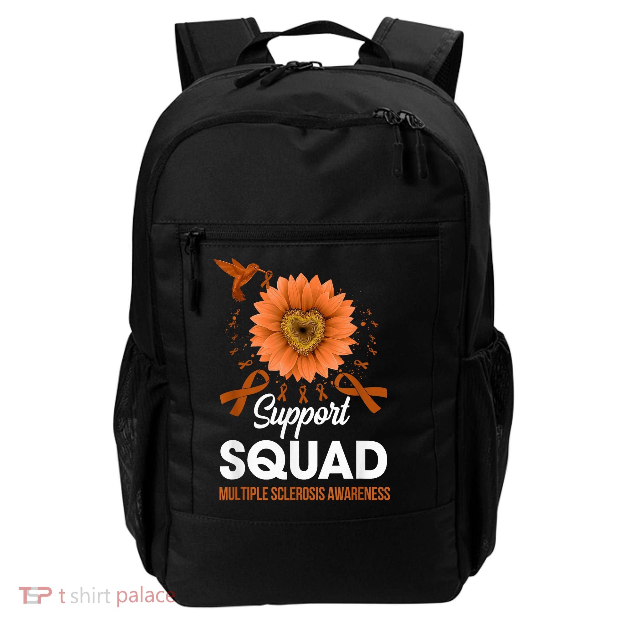 Support Squad Multiple Sclerosis Awareness Sunflower Backpack