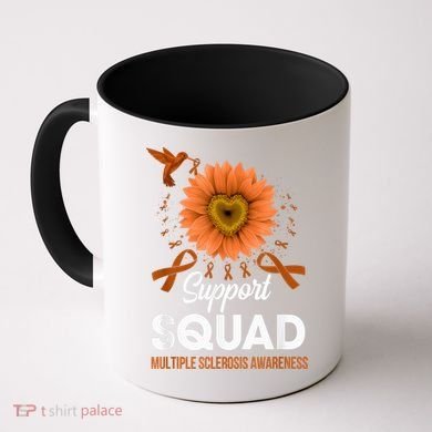 Support Squad Multiple Sclerosis Awareness Sunflower Coffee Mug