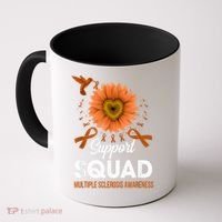 Support Squad Multiple Sclerosis Awareness Sunflower Coffee Mug thumb 0