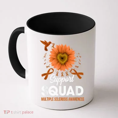 Support Squad Multiple Sclerosis Awareness Sunflower Coffee Mug