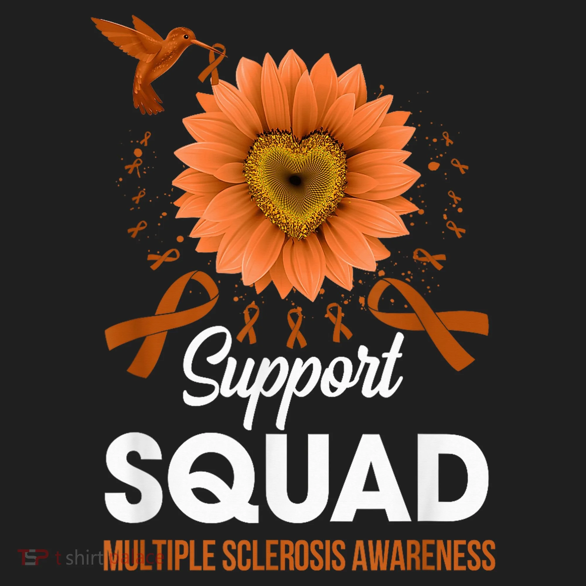 Support Squad Multiple Sclerosis Awareness Sunflower Tumbler