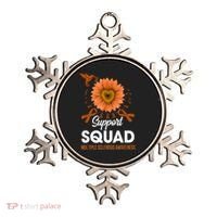 Support Squad Multiple Sclerosis Awareness Sunflower Ornament thumb 0