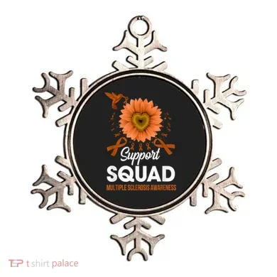 Support Squad Multiple Sclerosis Awareness Sunflower Ornament