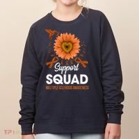 Support Squad Multiple Sclerosis Awareness Sunflower Women's Sweatshirt thumb 0
