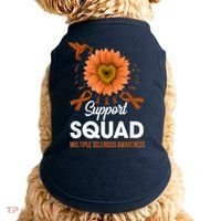 Support Squad Multiple Sclerosis Awareness Sunflower Doggie Tank thumb 0