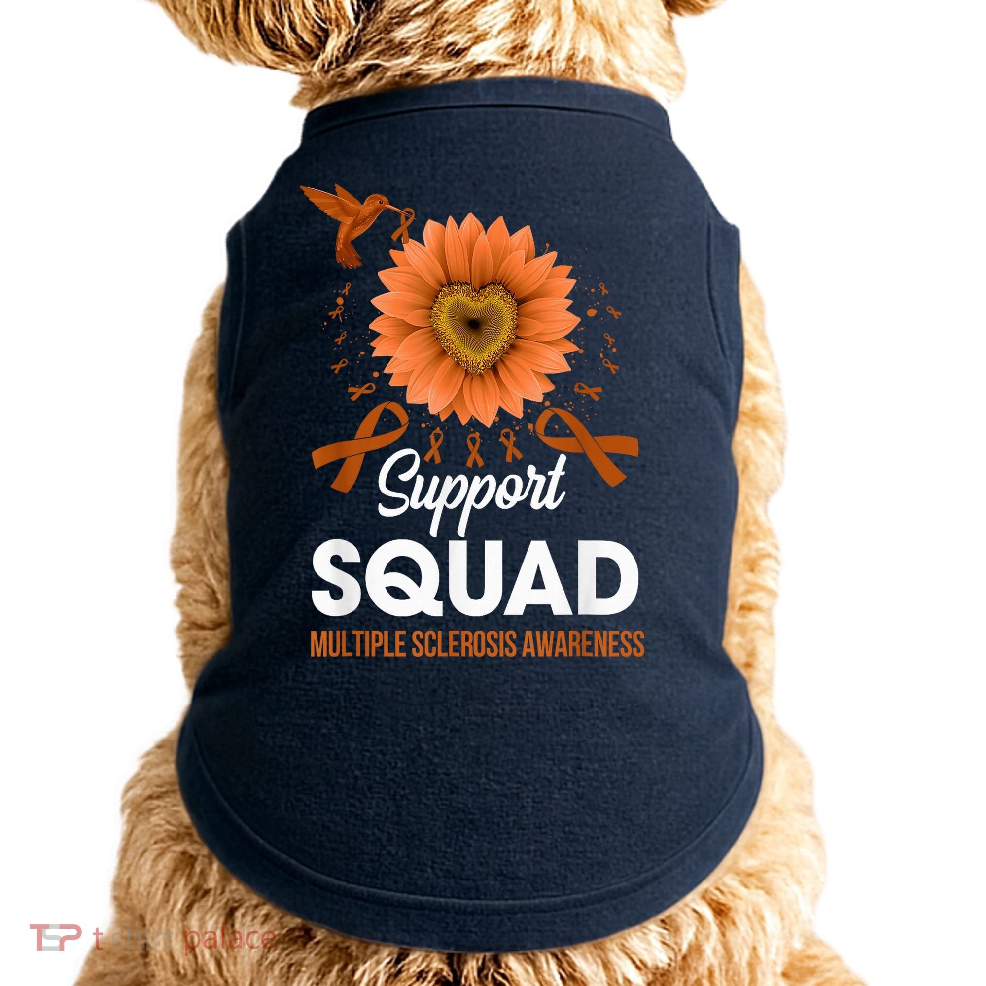 Support Squad Multiple Sclerosis Awareness Sunflower Doggie Tank