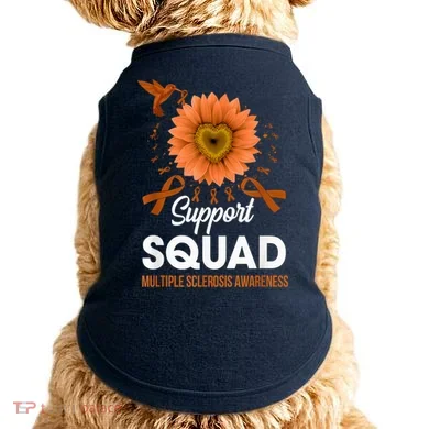 Support Squad Multiple Sclerosis Awareness Sunflower Doggie Tank