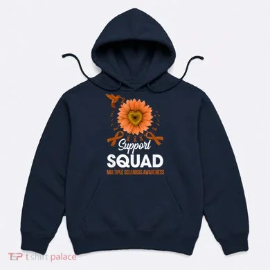 Support Squad Multiple Sclerosis Awareness Sunflower Hoodie