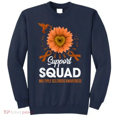 Support Squad Multiple Sclerosis Awareness Sunflower Sweatshirt