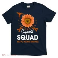 Support Squad Multiple Sclerosis Awareness Sunflower T-Shirt thumb 0