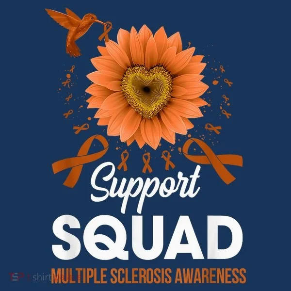 Support Squad Multiple Sclerosis Awareness Sunflower Bucket Hat