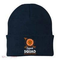 Support Squad Multiple Sclerosis Awareness Sunflower Beanie thumb 0