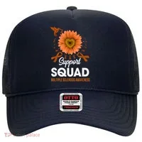 Support Squad Multiple Sclerosis Awareness Sunflower Hat thumb 0