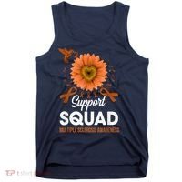 Support Squad Multiple Sclerosis Awareness Sunflower Tank Top thumb 0