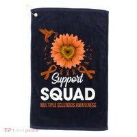 Support Squad Multiple Sclerosis Awareness Sunflower Golf Towel thumb 0