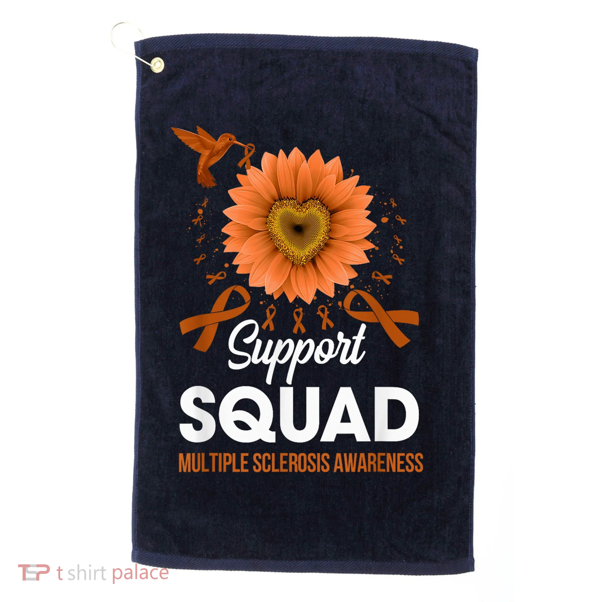 Support Squad Multiple Sclerosis Awareness Sunflower Golf Towel