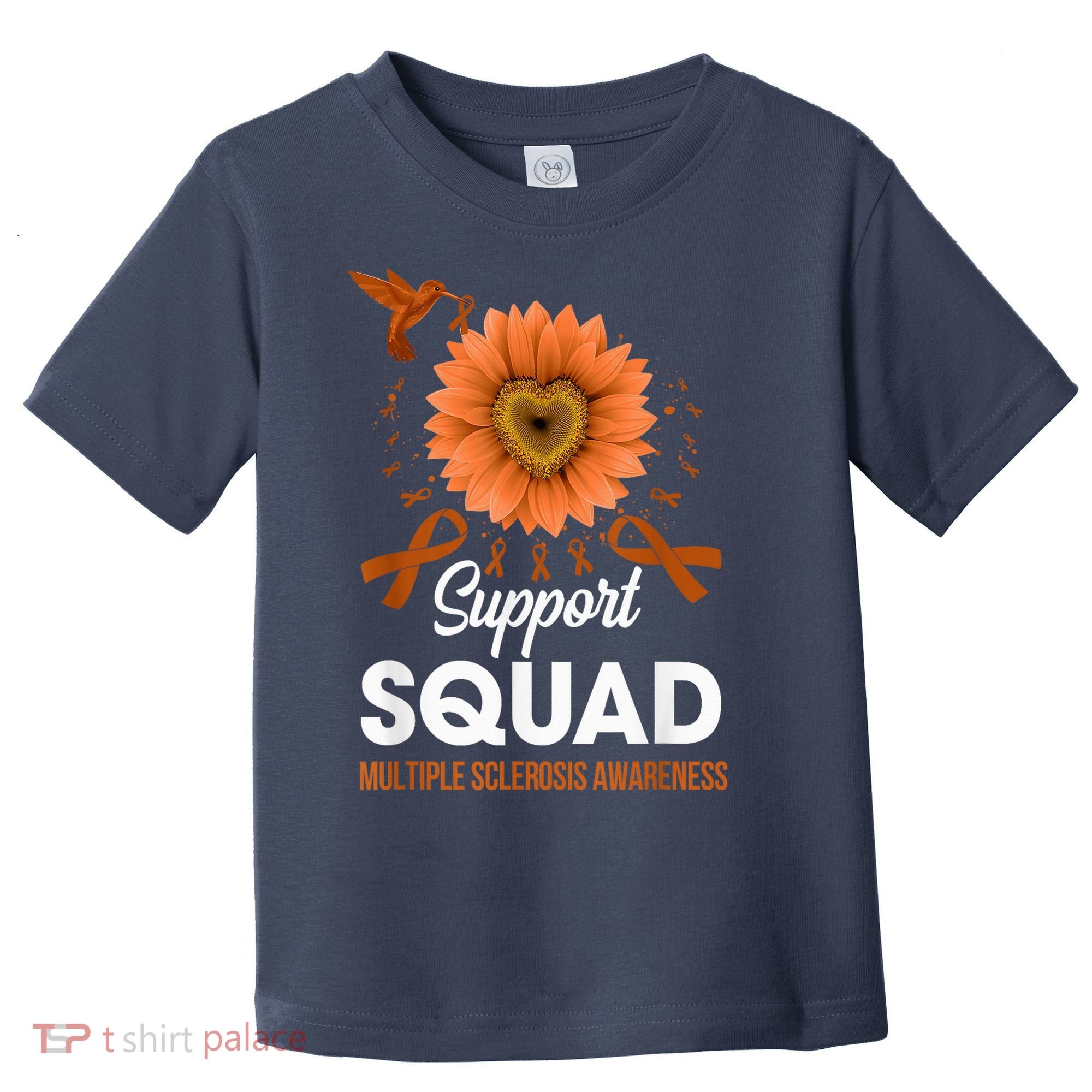 Support Squad Multiple Sclerosis Awareness Sunflower Toddler T-Shirt