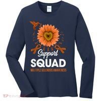 Support Squad Multiple Sclerosis Awareness Sunflower Women's Long Sleeve Shirt thumb 0