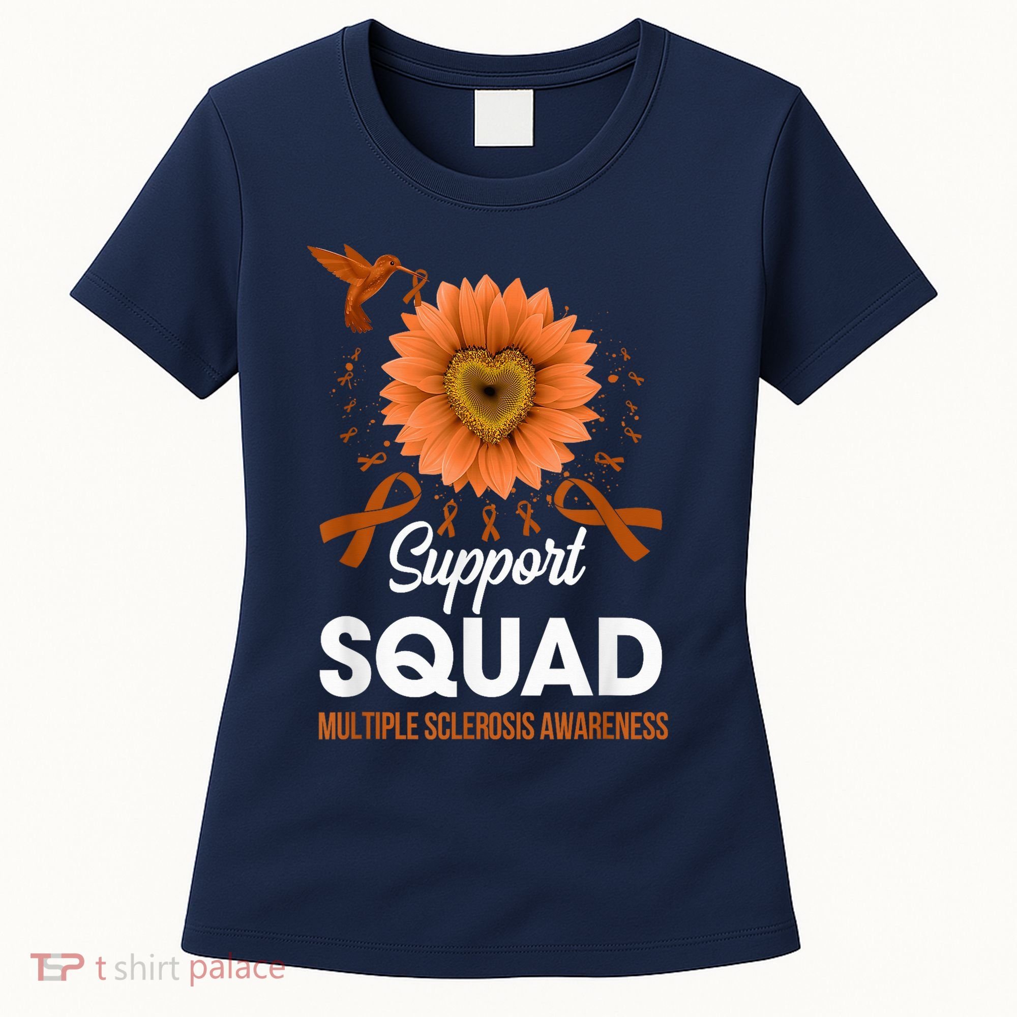Support Squad Multiple Sclerosis Awareness Sunflower Women's T-Shirt
