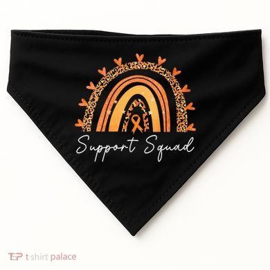 Support Squad Multiple Sclerosis Awareness Survivor USA-Made Doggie Bandana